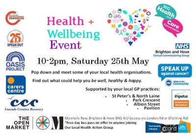Health and Wellbeing event at the Open Market