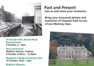 Stanmer Park Restoration Project Memory Days