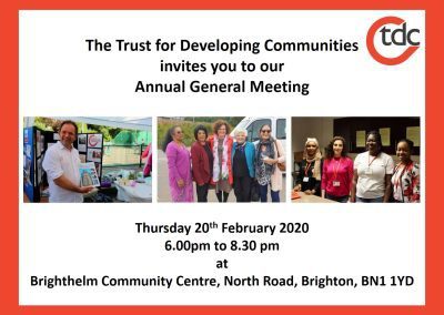 Join us at our AGM this February
