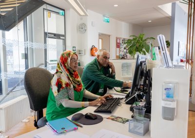 Mohammad and Maha at the Macmillan Horizon Centre
