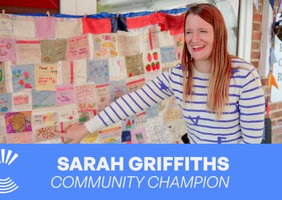 Meet Our 2023 Community Champions: Sarah Griffiths